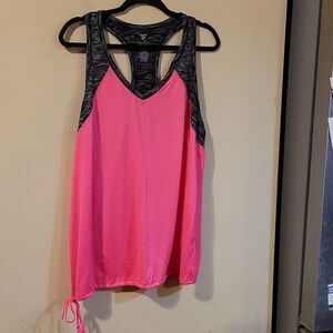 Livi Active Pink and Black Tank Top